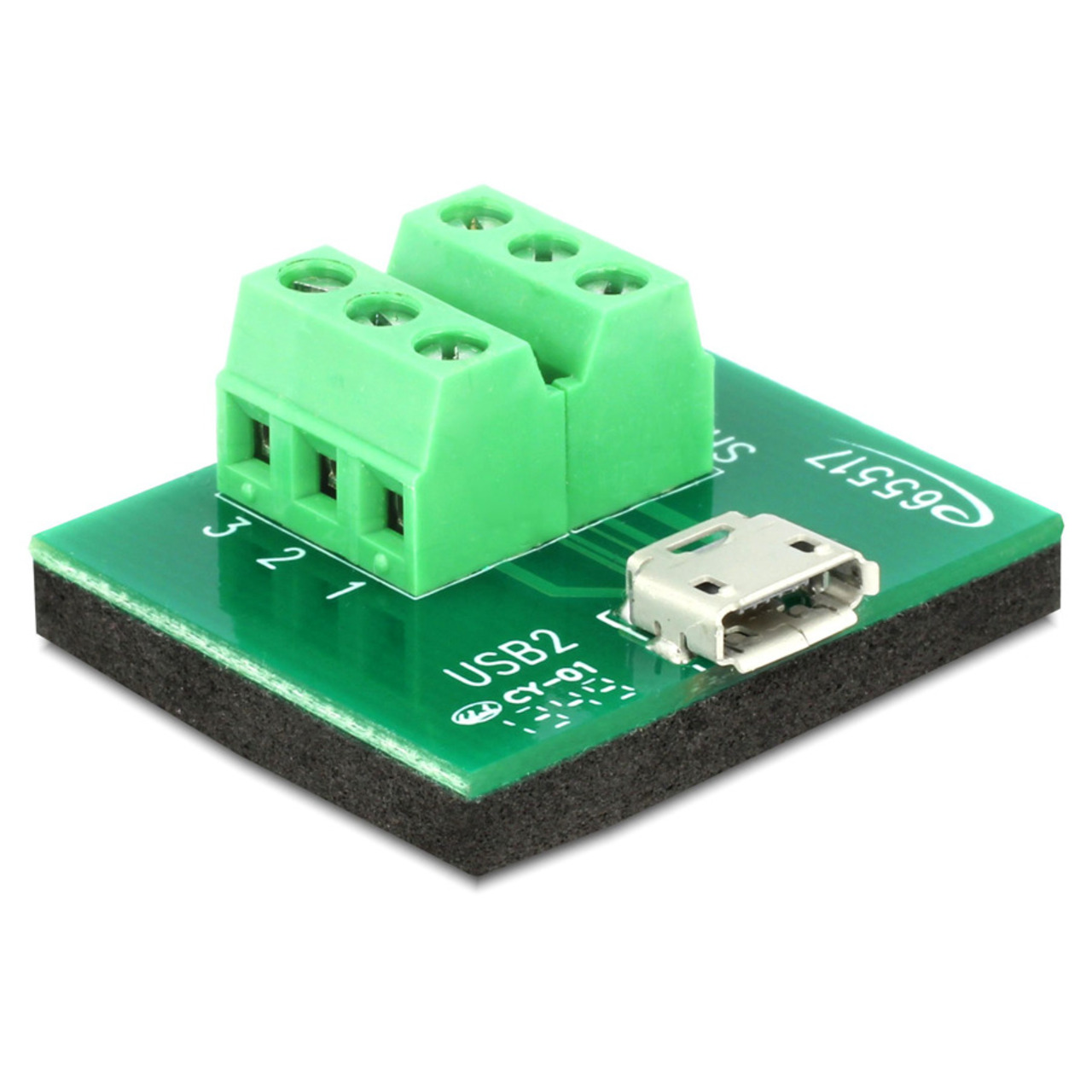 Delock Adapter Terminalblock - Micro USB Typ B Buchse