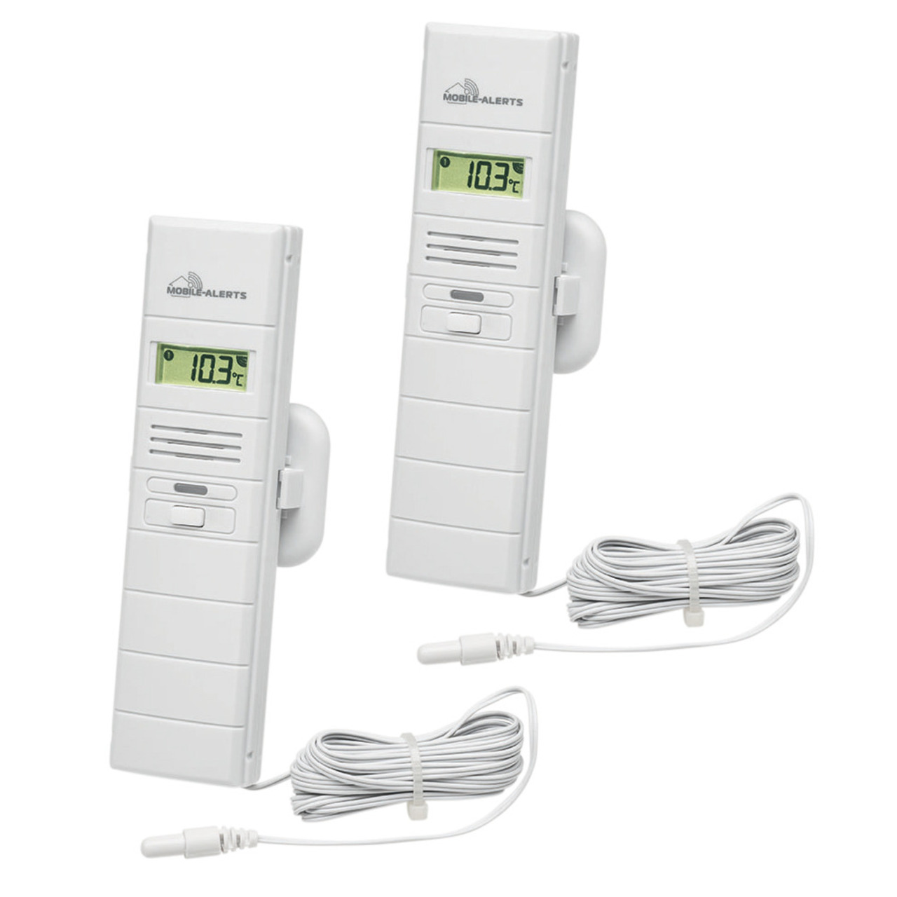 Mobile Alerts: Thermo--Hygrosensor MA10300 und zusätzlichem Temperaturfühler- 2er-Spar-Set