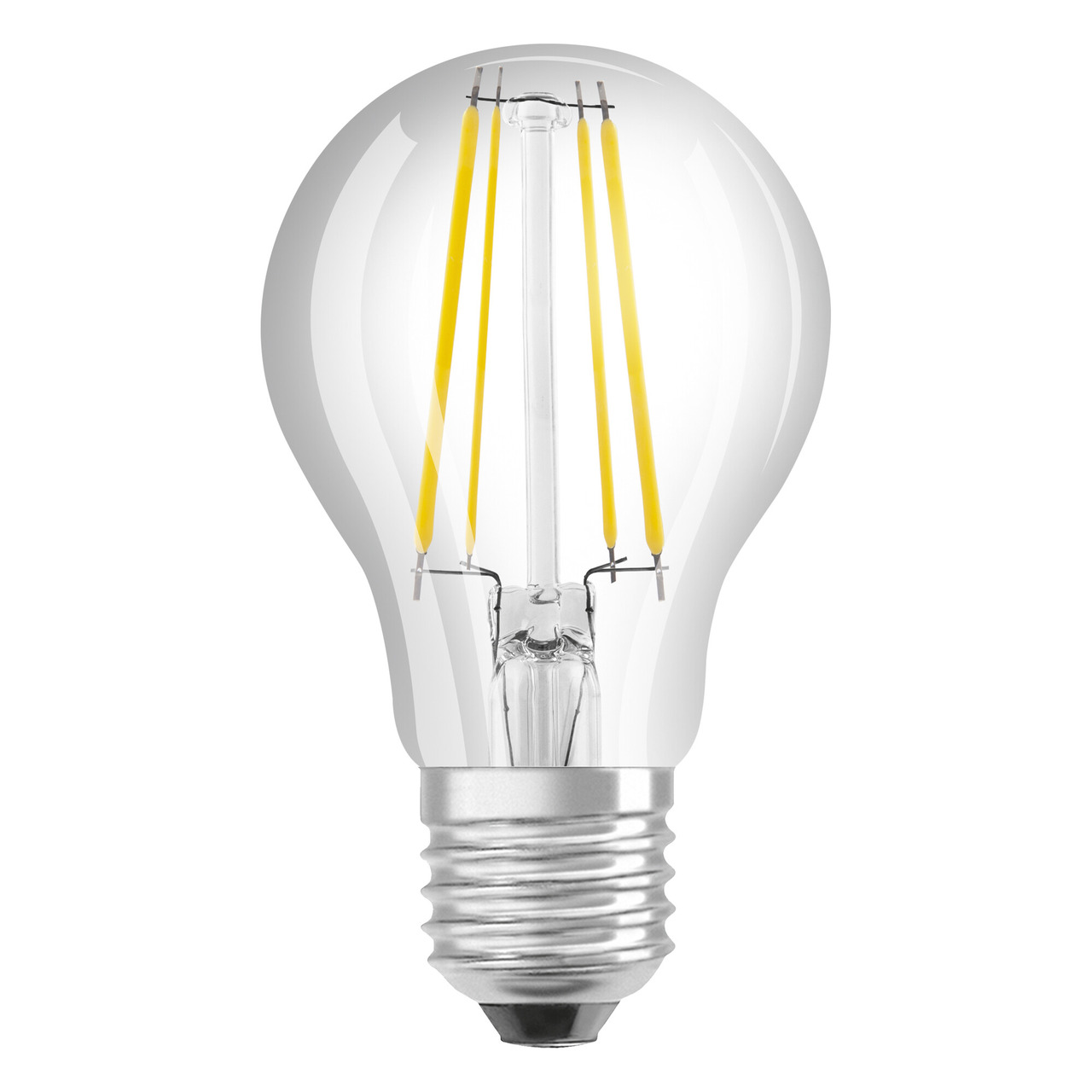 OSRAM Hocheffiziente 3-8-W-Filament-LED-Lampe A60- E27- 840 lm- warmweiss- 3000 K- 210 lm-W- EEK A unter Beleuchtung