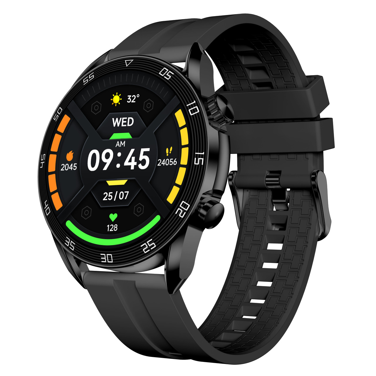 FontaFit AMOLED-Smartwatch LEMA- schwarz- 3-6-cm-Display- SPO2- Schlafanalyse- Telefonfunktion- IP68 unter Kommunikation