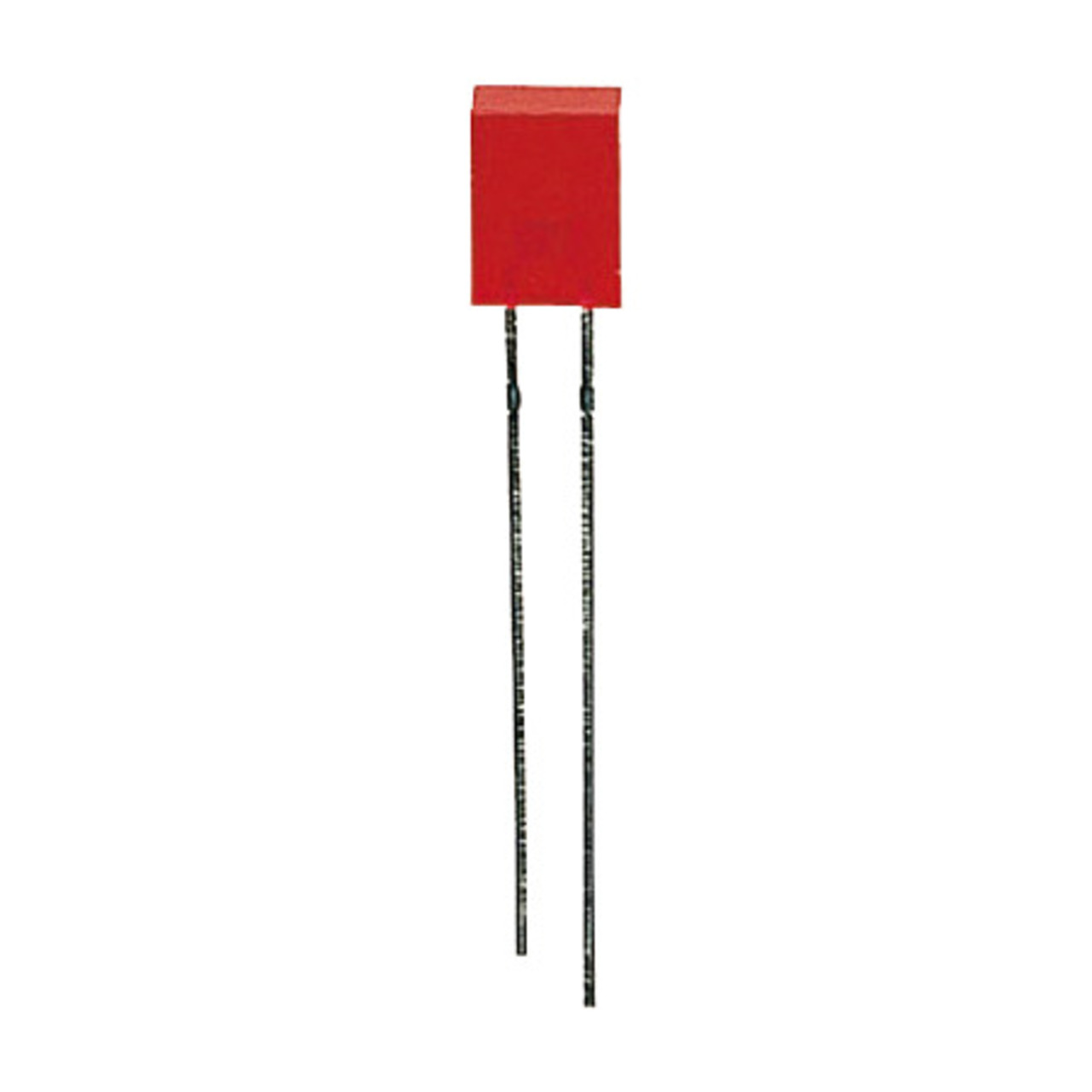 10x LED Rechteck 2-5 x 5 mm- Rot