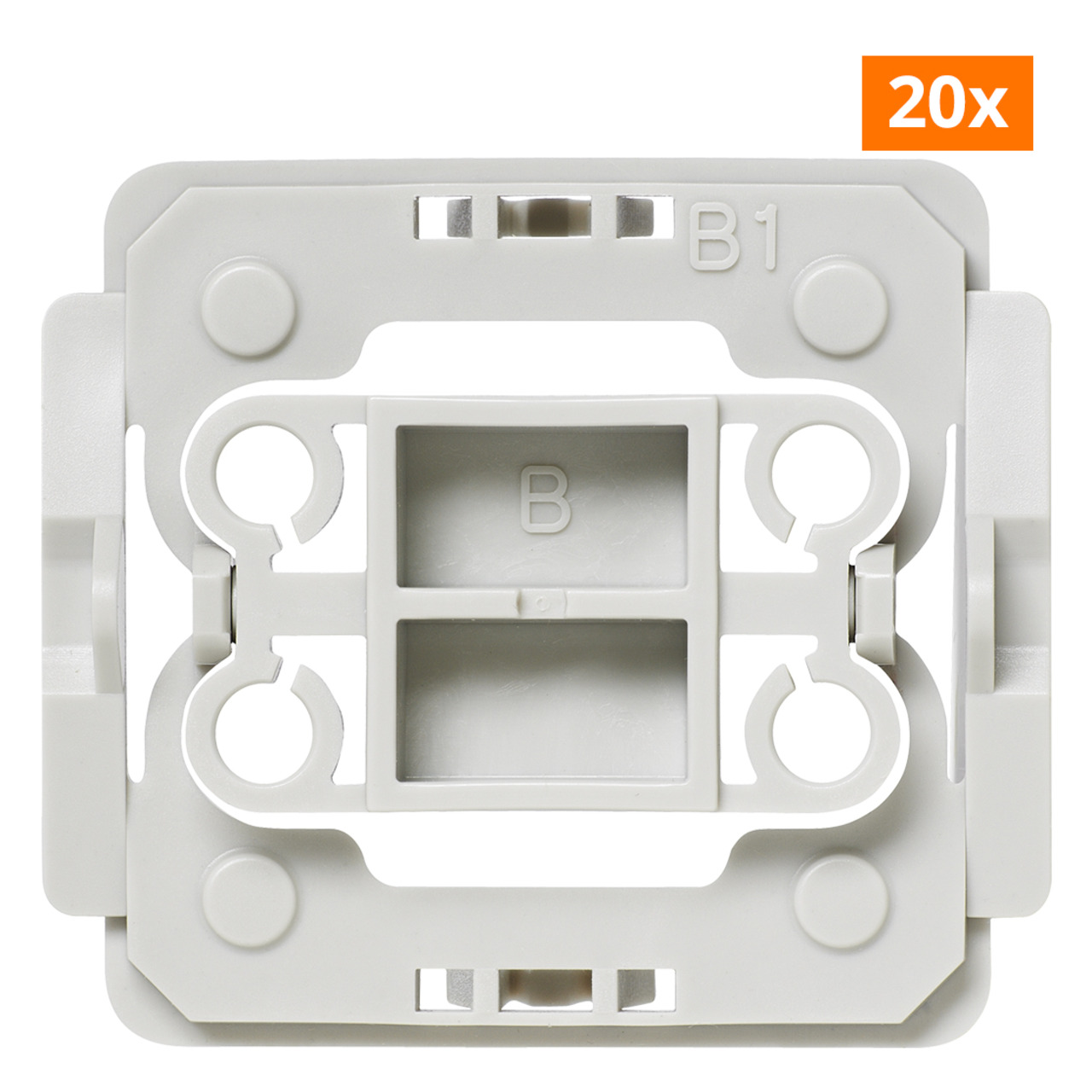 20er Set Installationsadapter für Berker-Schalter- B1- für Smart Home - Hausautomation