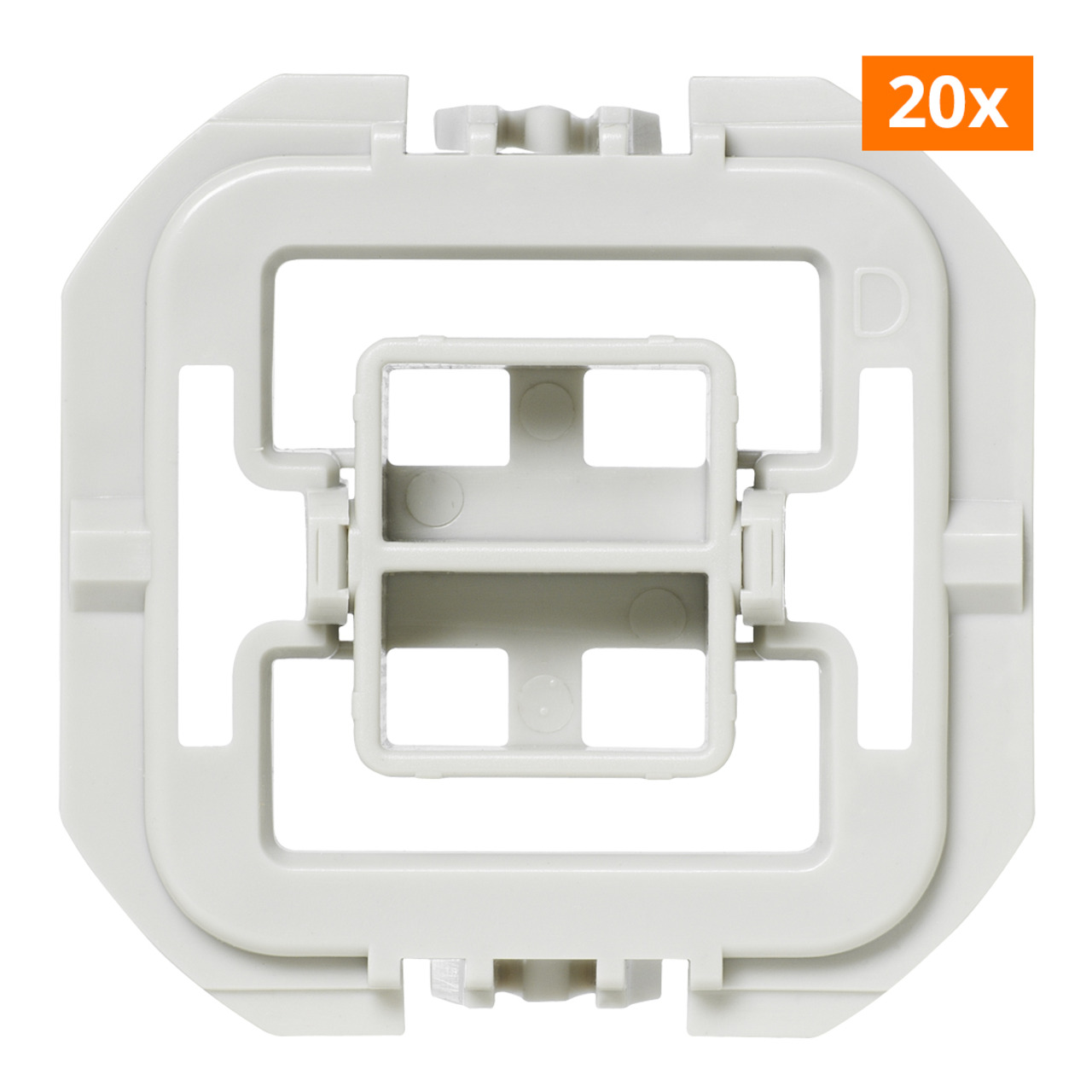20er Set Installationsadapter für Düwi-Popp-Schalter- für Smart Home - Hausautomation