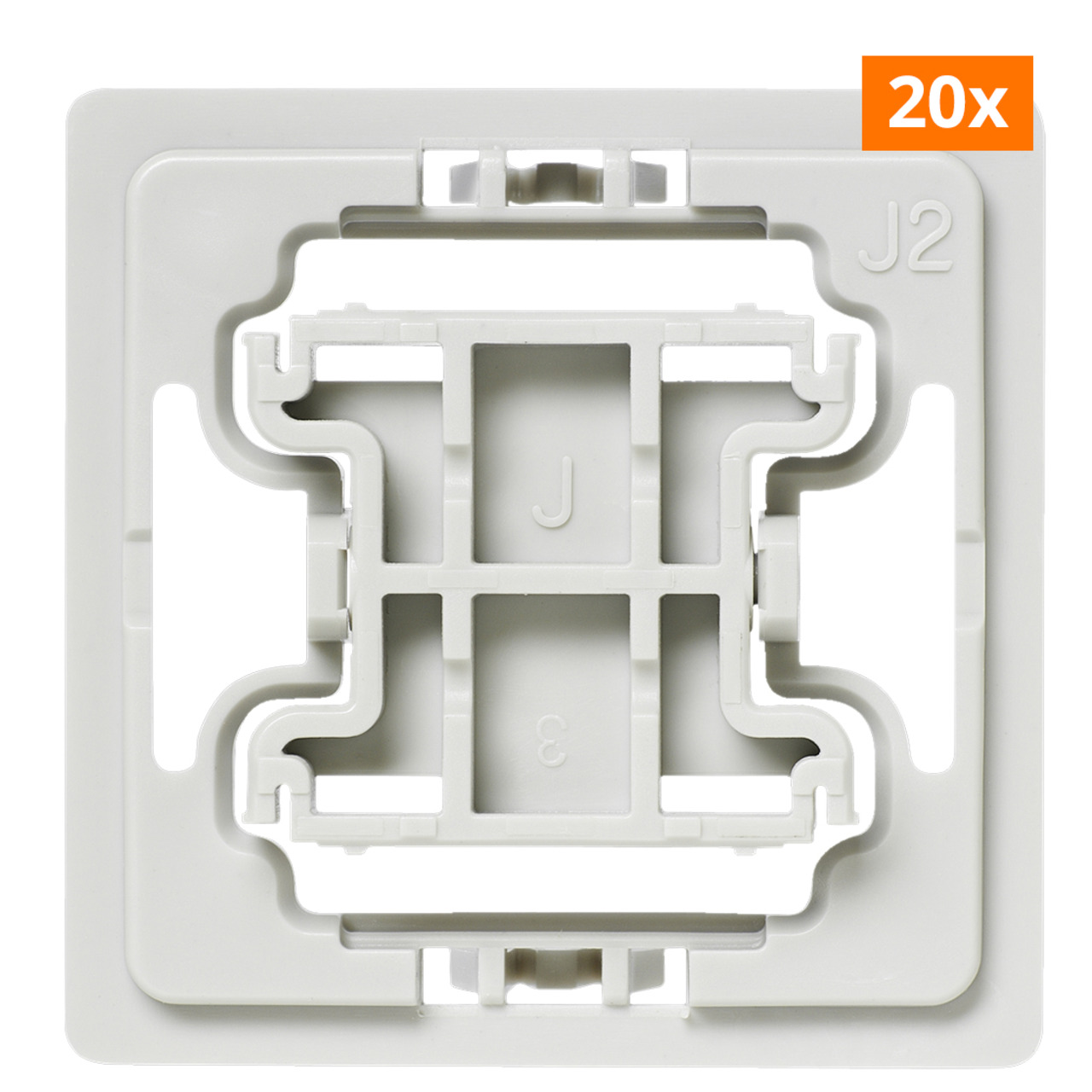 20er Set Installationsadapter für Jung-Schalter- J2- für Smart Home - Hausautomation