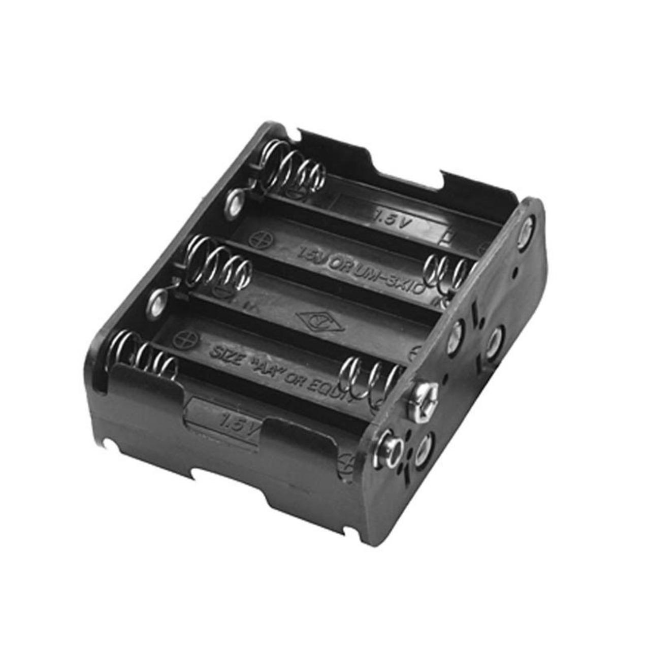 Batteriehalter- 10x Mignon- Druckknopf