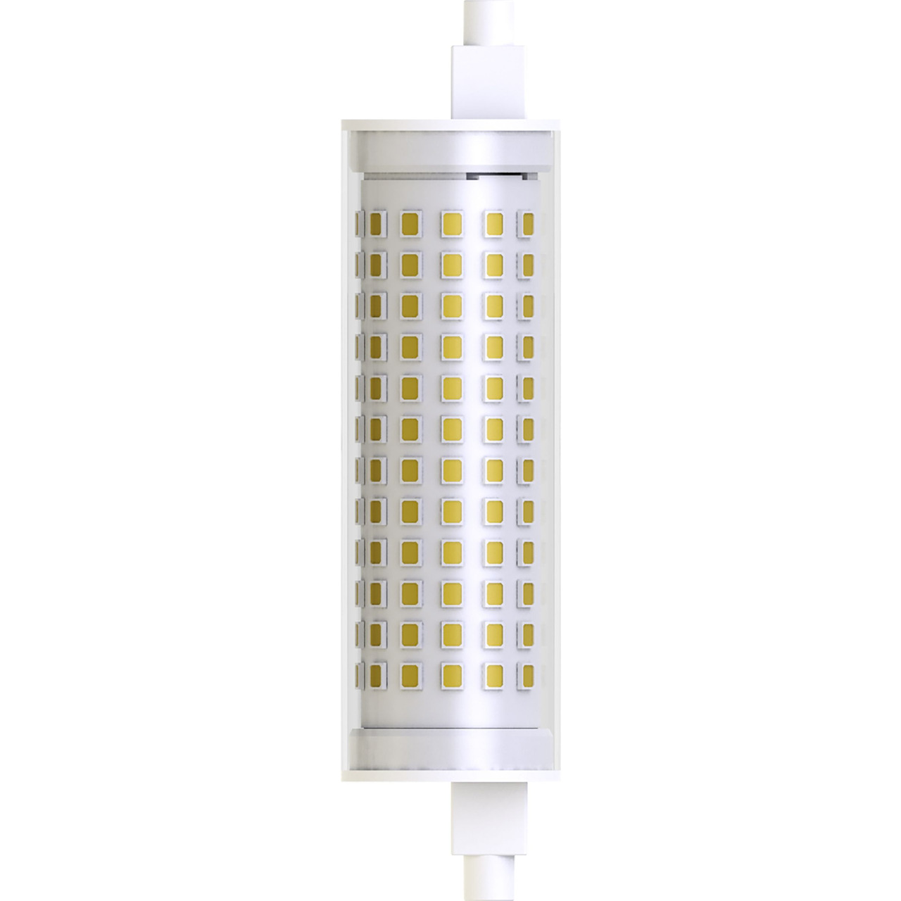 Blulaxa 19-W-LED-Lampe- R7s- 2452 lm- warmweiss- 2700 K- 129 lm-W- versetzter Sockel- - 28 mm unter Beleuchtung
