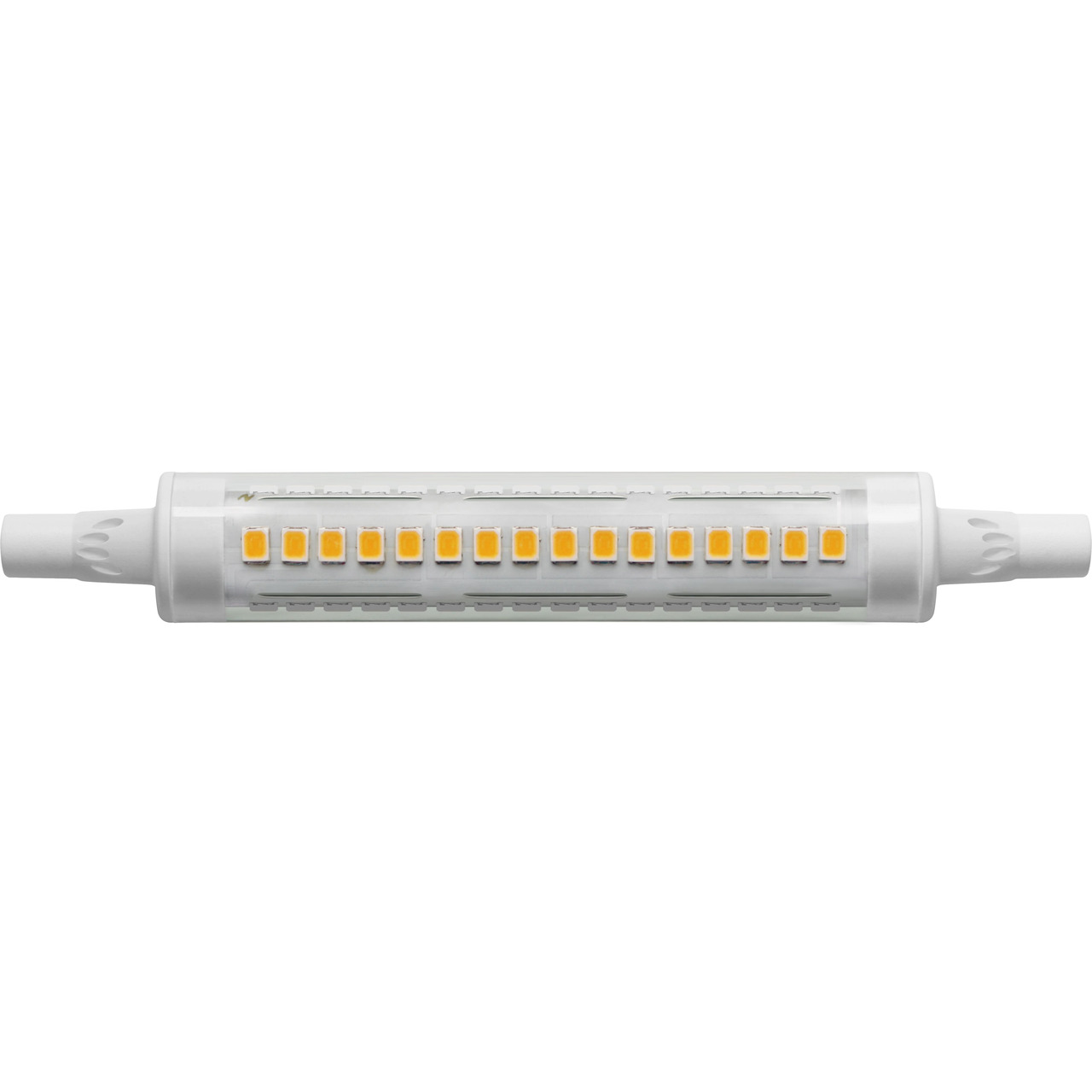 Blulaxa 8-W-LED-Lampe- R7s- 1100 lm- warmweiss- 3000 K- 137 lm-W- schmale Bauform- - 16 mm unter Beleuchtung