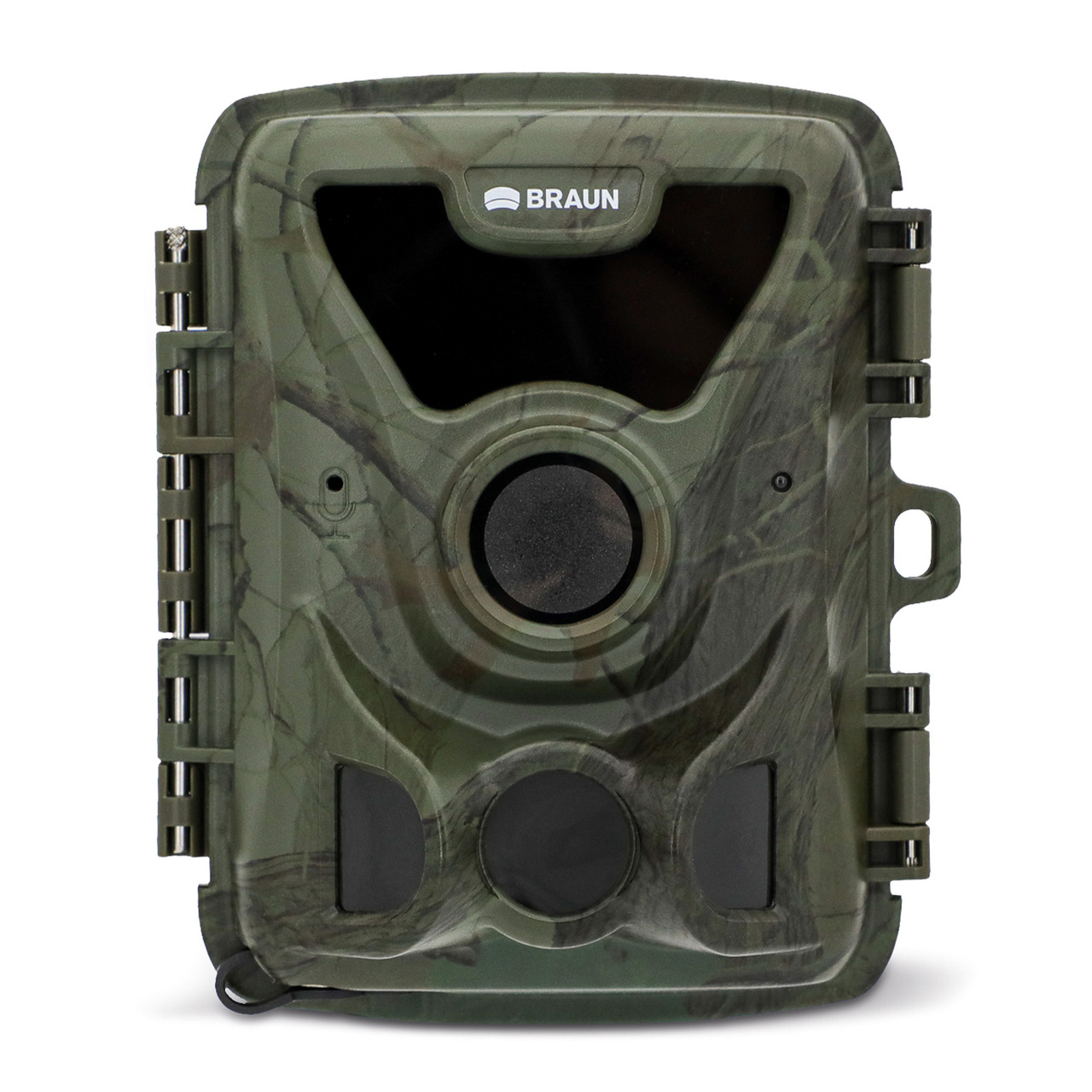 Braun Fotofalle - Wildkamera BLACK200A Mini- Full-HD- kompatibel mit 18650 Akkus- IP66 unter Sicherheitstechnik