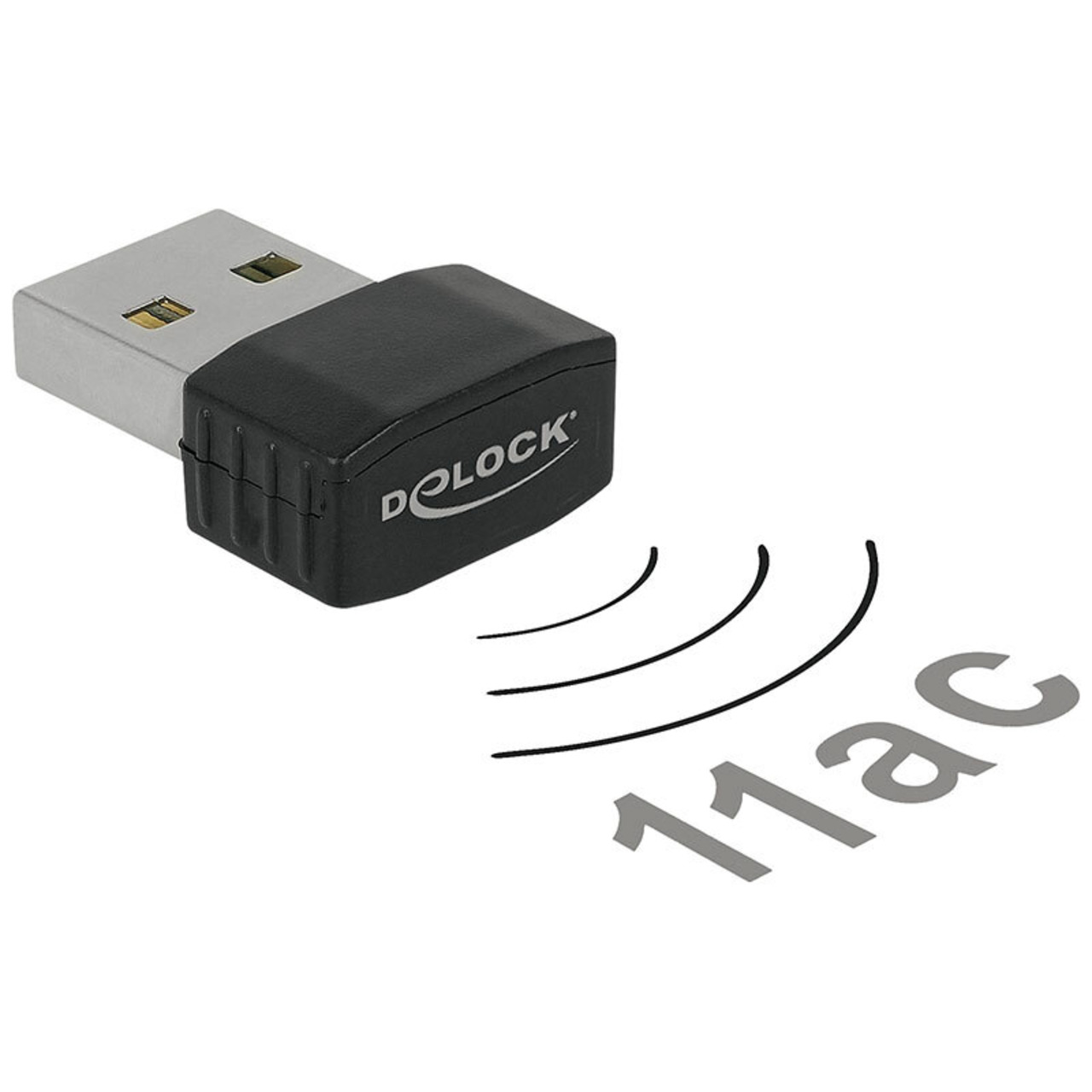 Delock Nano-WLAN-USB-Stick Dualband 2-4-5 GHz- WLAN AC 433- USB 2-0