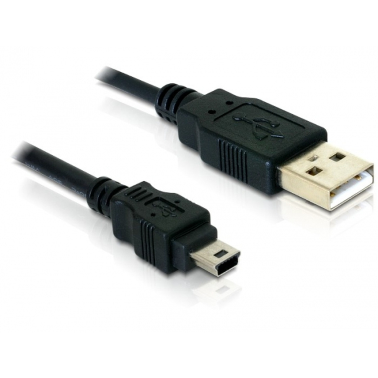 Delock USB-2-0-Verbindungskabel USB-Stecker (Typ A) auf 5-pol- Mini-USB-Stecker (Typ B) 1-5 m