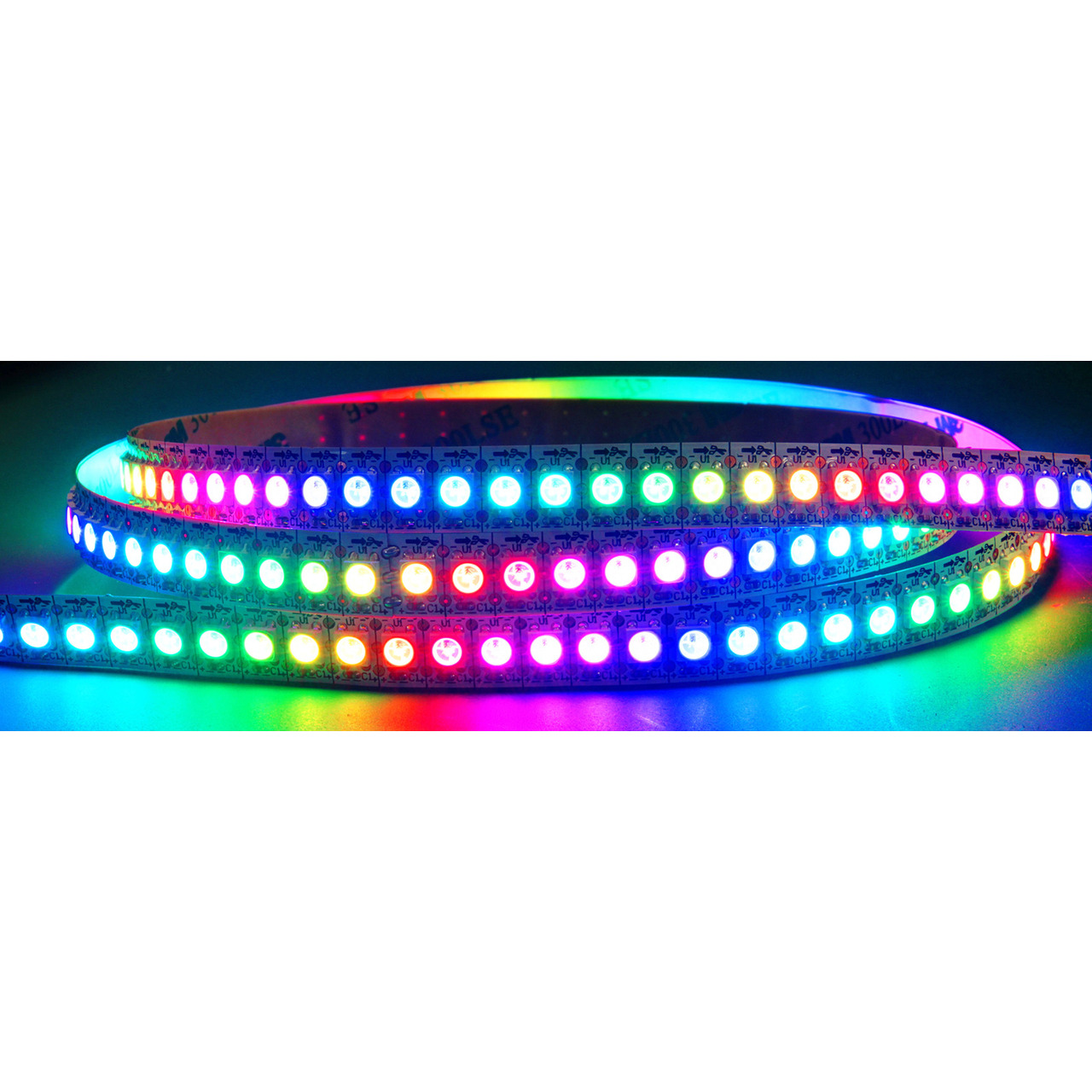 Diamex 2-m-LED-Streifen mit WS2812-kompatiblen-LEDs- 144 LEDs-m- weisse Platine