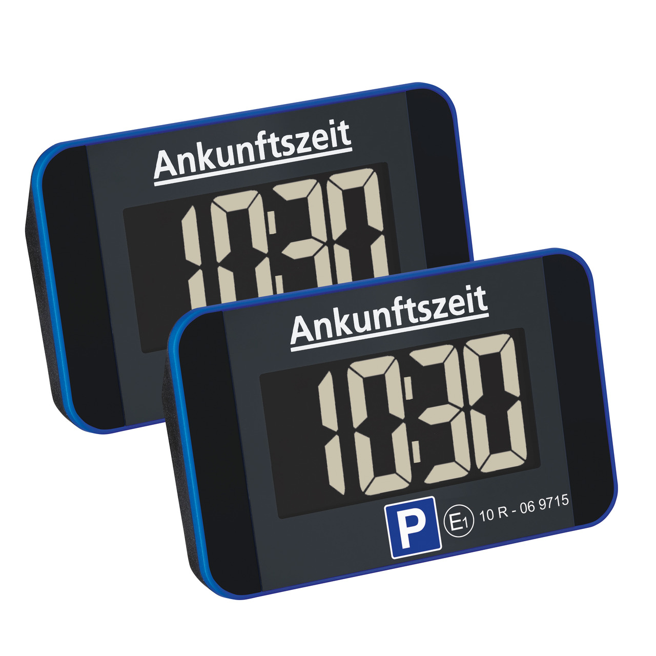 dnt 2er-Spar-Set Elektronische Parkscheibe ParkScreen- automatische Parkzeiteinstellung- Rückdisplay unter KFZ
