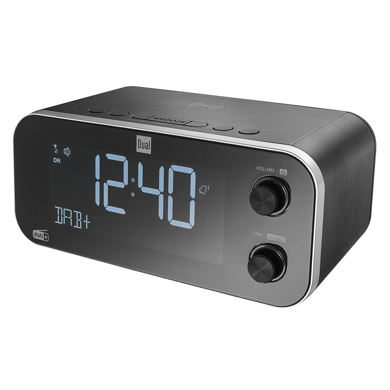 Dual Digitales Uhrenradio DAB CR 30 Black Bird- UKW-DAB+- Induktionsladefunktion unter Multimedia