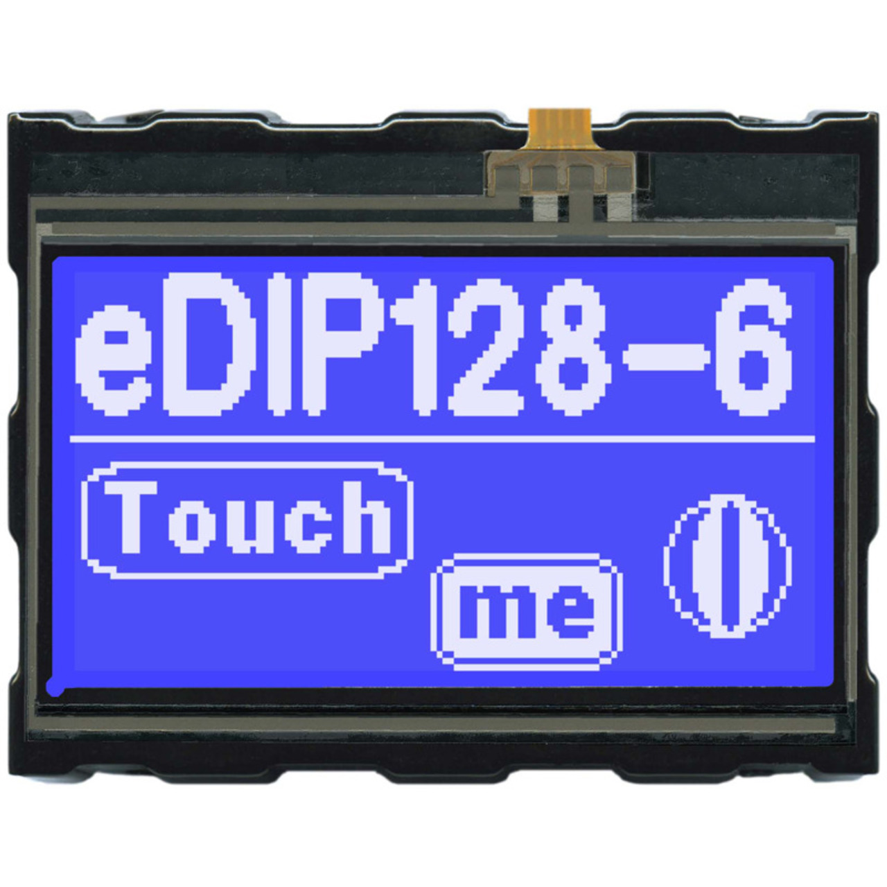 Electronic Assembly LCD-Bedieneinheit mit Touch EA eDIP128B-6LWTP 128x64 Pixel