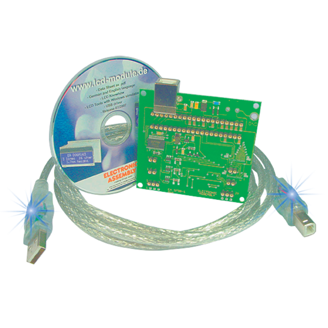 Electronic Assembly USB-Testboard fr EA DOG-Serie