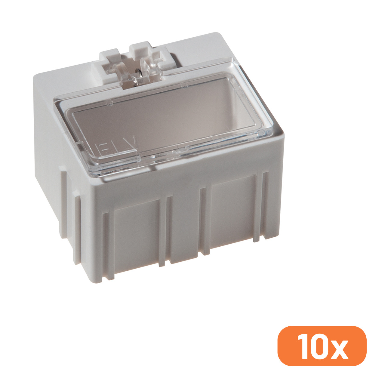 ELV 10er-Set SMD-Sortierbox- Altweiss- 23 x 31 x 27 mm