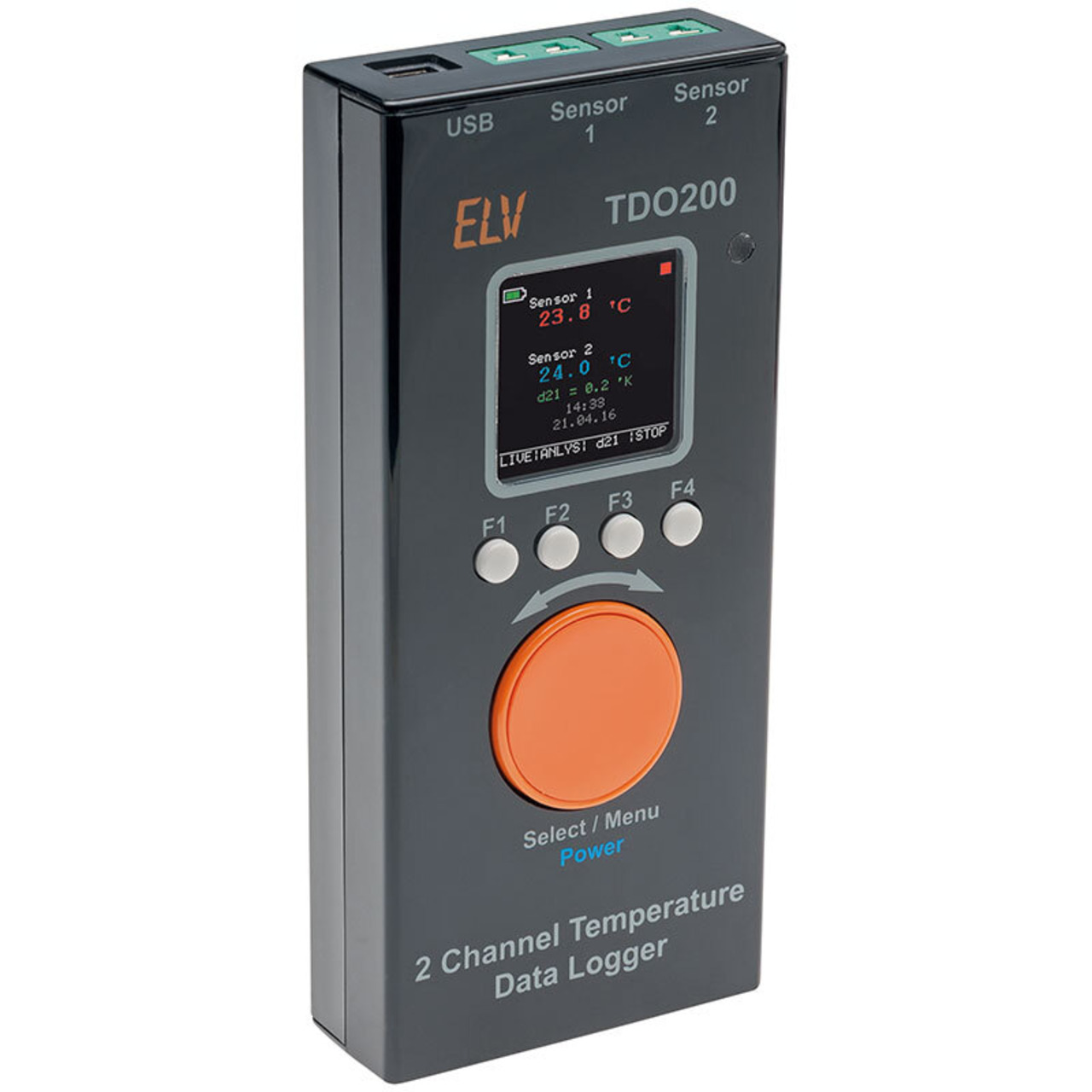 ELV Bausatz 2-Kanal-Temperatur Datenlogger TDO200