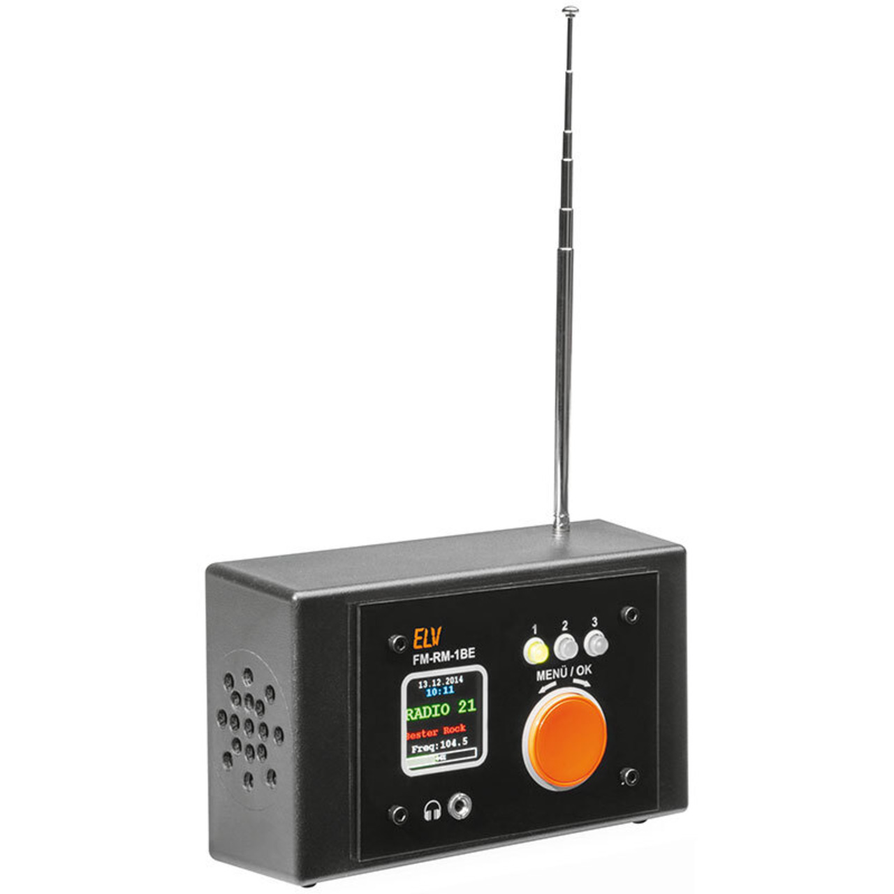 ELV Bausatz FM-Receiver Modul mit Si4705- FM-RM1 inkl- Bedien- und Anzeigeeinheit FM-RM1BE