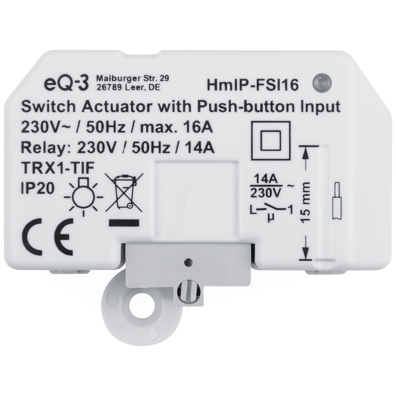 ELV Bausatz Homematic IP Schaltaktor mit Tastereingang (16 A) HmIP-FSI16- Unterputz