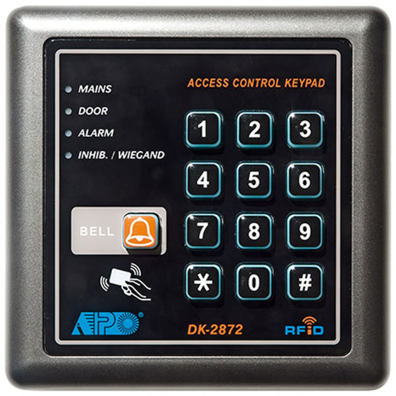ELV Digitales Codeschloss DK-2872- mit Klingelfunktion- RFID-Reader- Wiegand- IP55