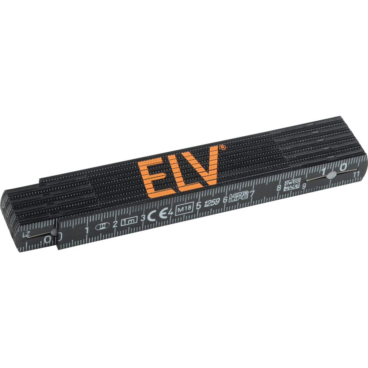 ELV hochwertiger Gliedermassstab Longlife- 1 m- schwarze ELV Version