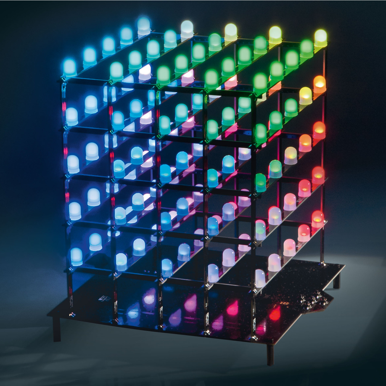 ELV Spar-Set 5x5x5-RGB-Cube RGBC555- Bausatz inkl- LEDs und Netzteil