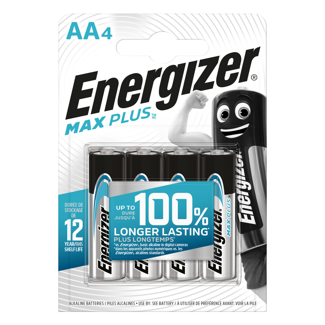 Energizer-Alkaline-Batterien Max Plus Mignon (AA)- 4 Stück