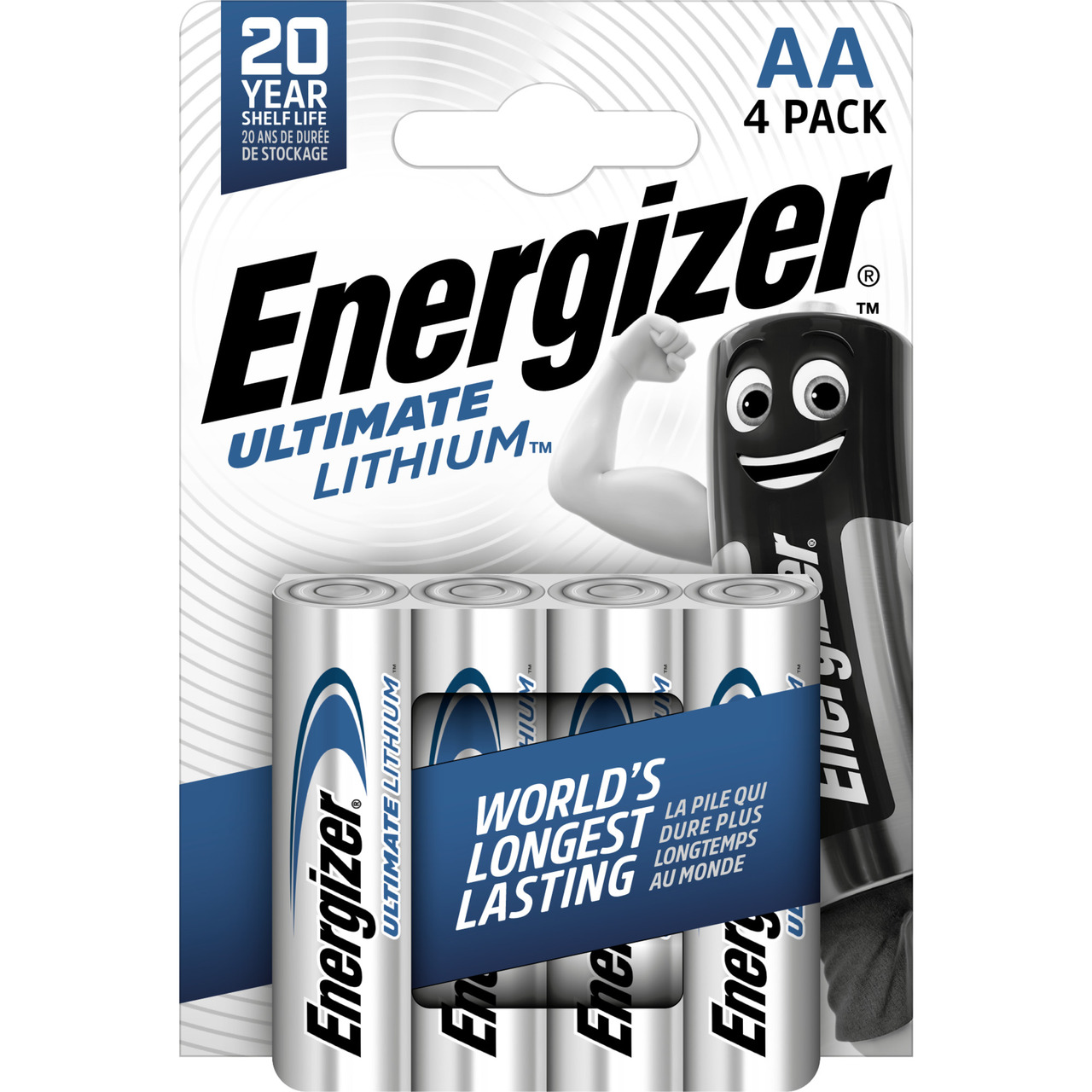 Energizer Ultimate Lithium-Batterie Mignon AA- 1-5V- 3000 mAh- 4er Pack