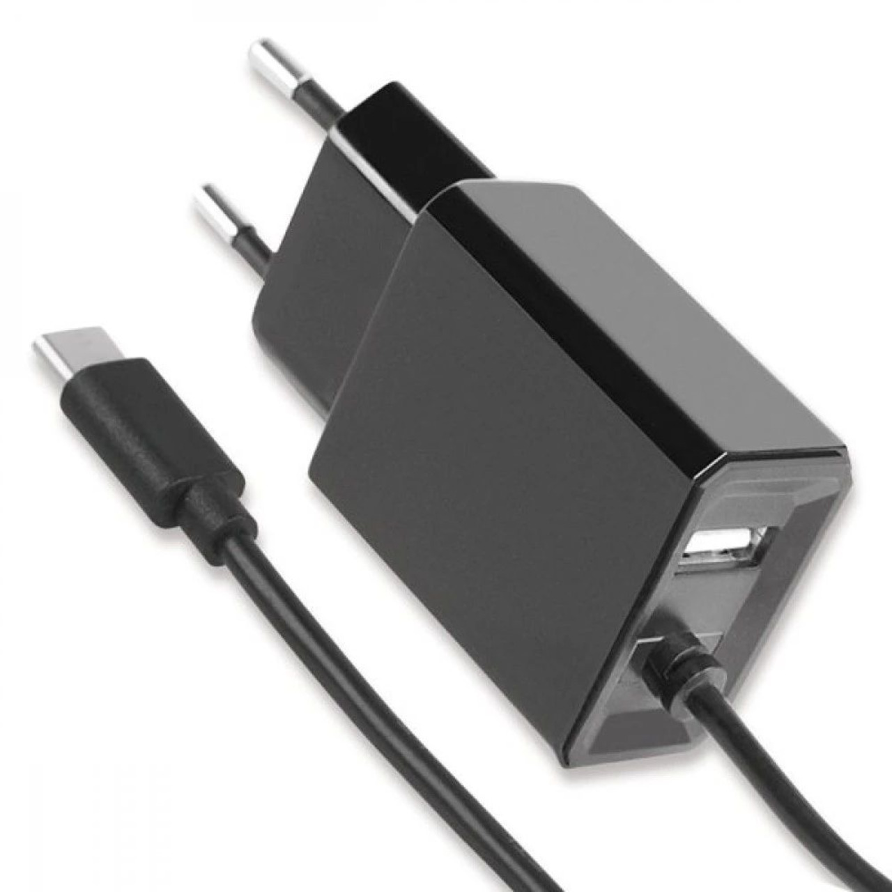Fontastic USB-Typ-C Netzteil Diamond 17 W (5 V-3-4 A)- 1-2 m mit zusätzlicher USB-A-Buchse unter Stromversorgung