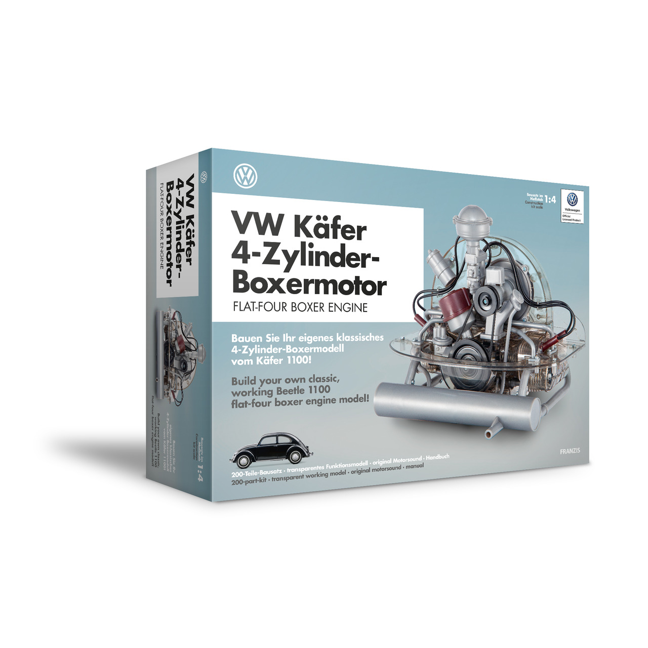 Franzis Bausatz VW Käfer 4-Zylinder Boxermotor- Massstab 1:4 unter Bausätze