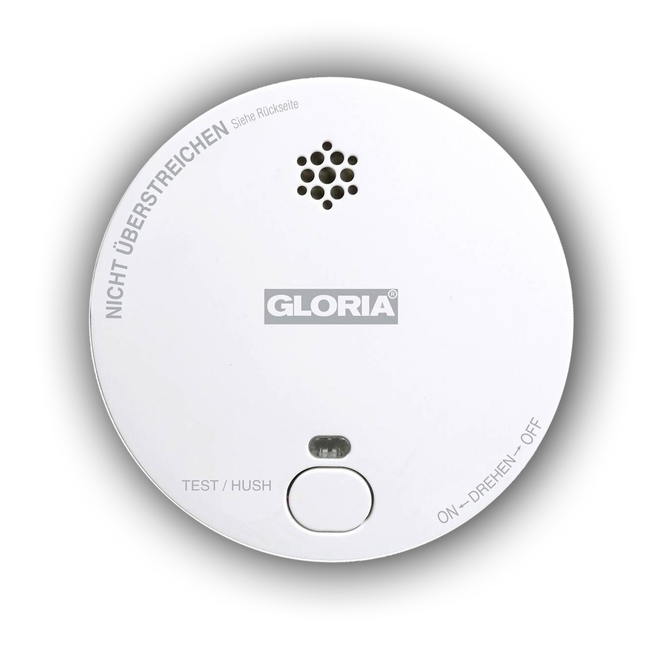 GLORIA Stand-alone Rauchwarnmelder R-1- inkl- 9-V-Blockbatterie- 3 Jahre Herstellergarantie unter Sicherheitstechnik