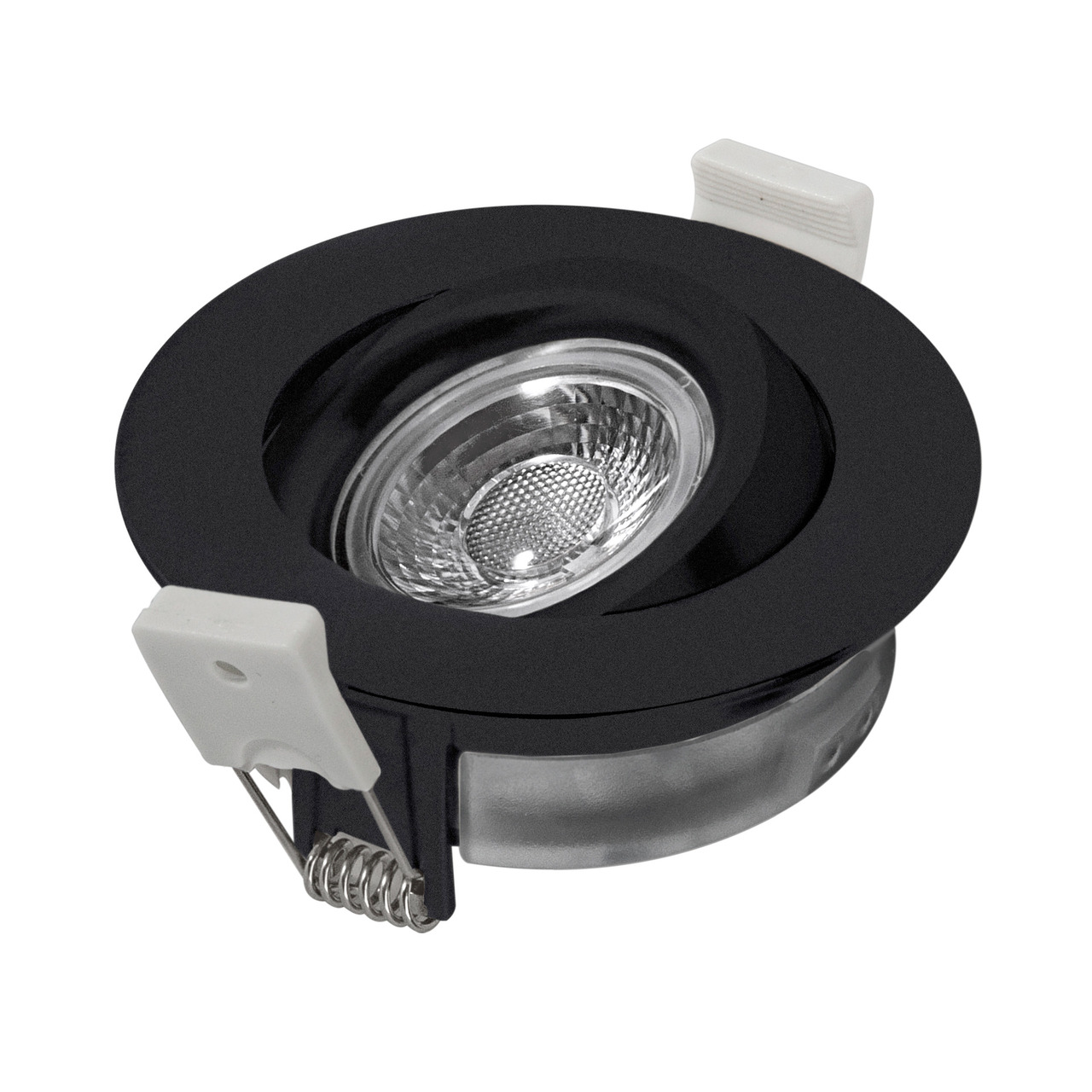 HEITRONIC 7-W-LED-Einbaustrahler DL6809- dimmbar- schwenk- und drehbar- IP44- schwarz unter Beleuchtung