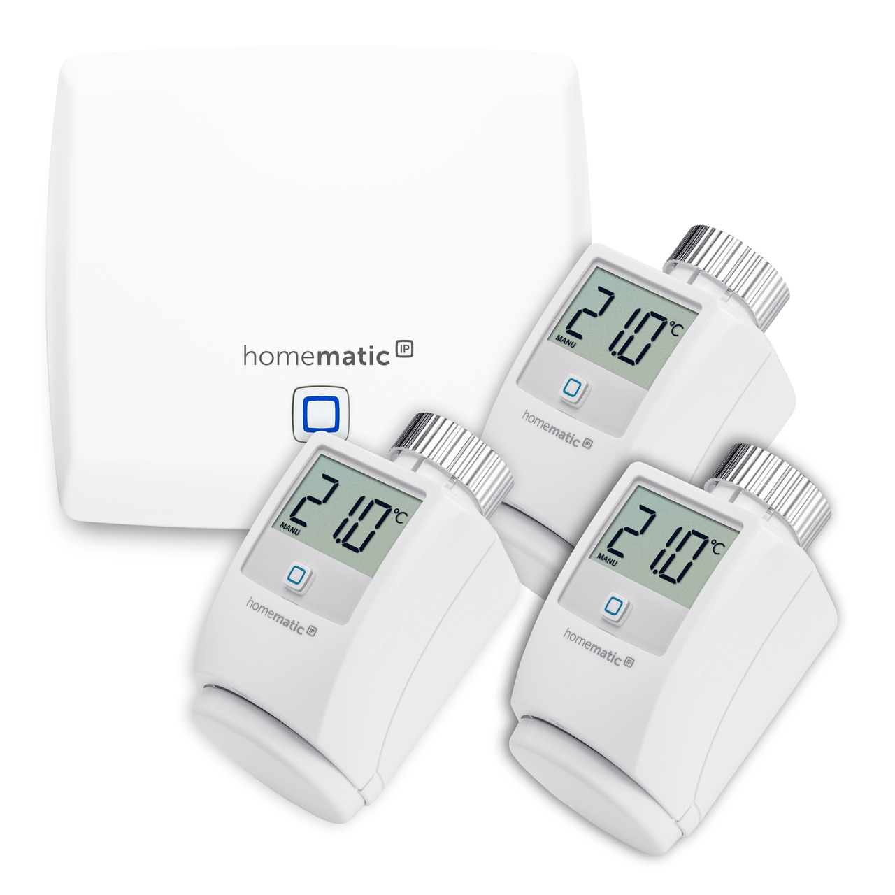 Homematic IP Smart Home Set mit Access Point und 3x Heizkörperthermostat unter Hausautomation
