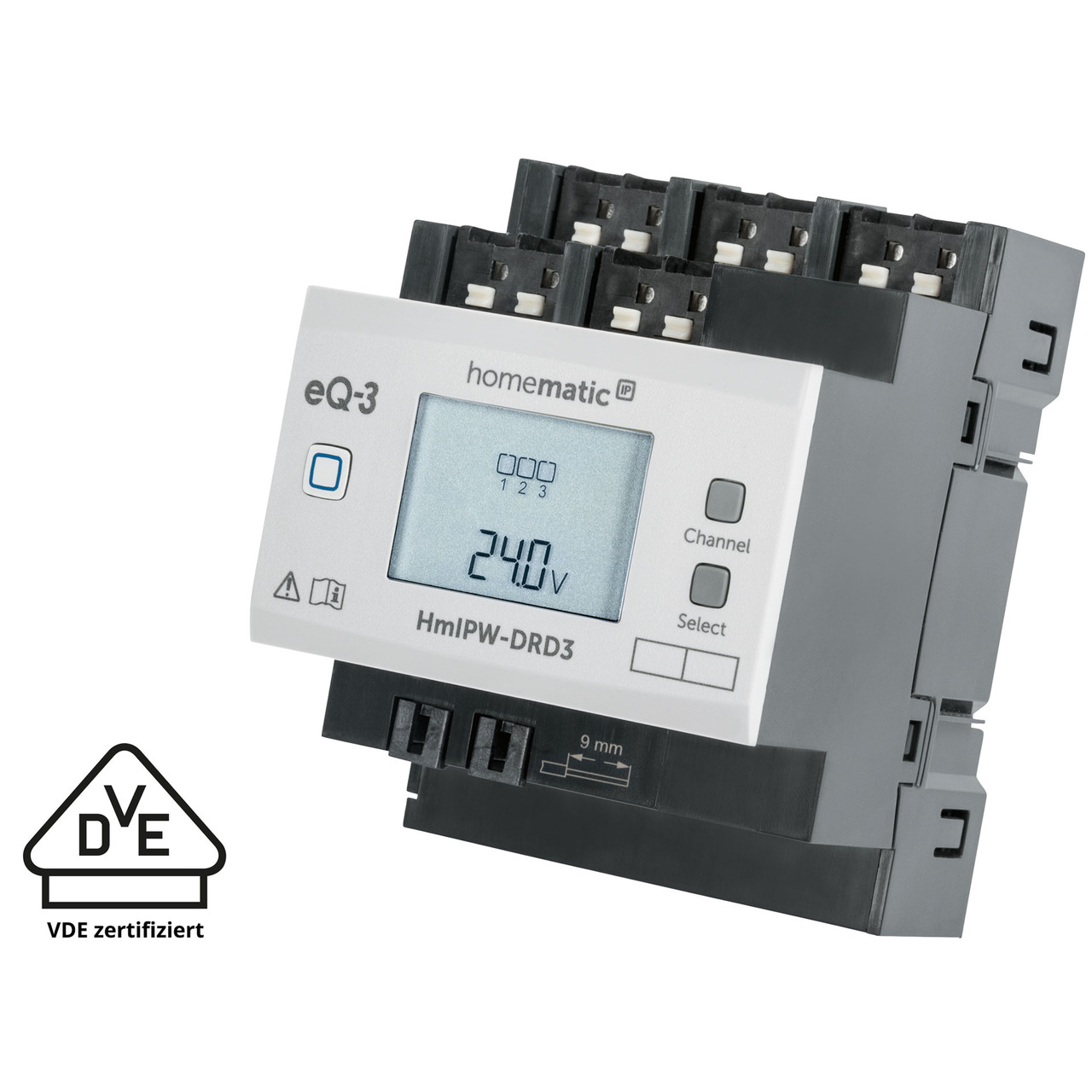 Homematic IP Wired Smart Home 3-fach-Dimmaktor HmIPW-DRD3- VDE zertifiziert