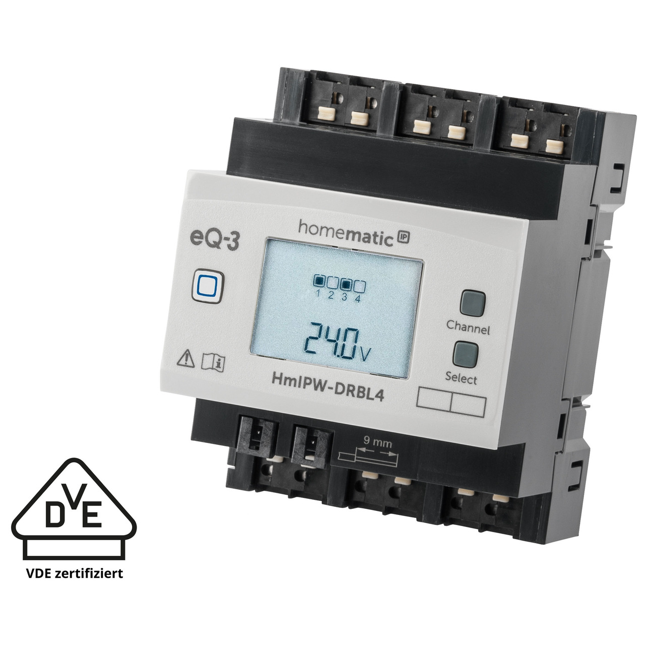 Homematic IP Wired Smart Home 4-fach-Jalousie-Rollladenaktor HmIPW-DRBL4- VDE zertifiziert