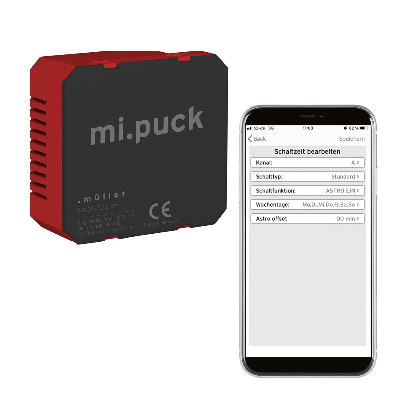 Hugo Müller digitale Wochenuhr EA 36-22 pro4- Rollladensteuerung oder Zeitschaltuhr- Bluetooth