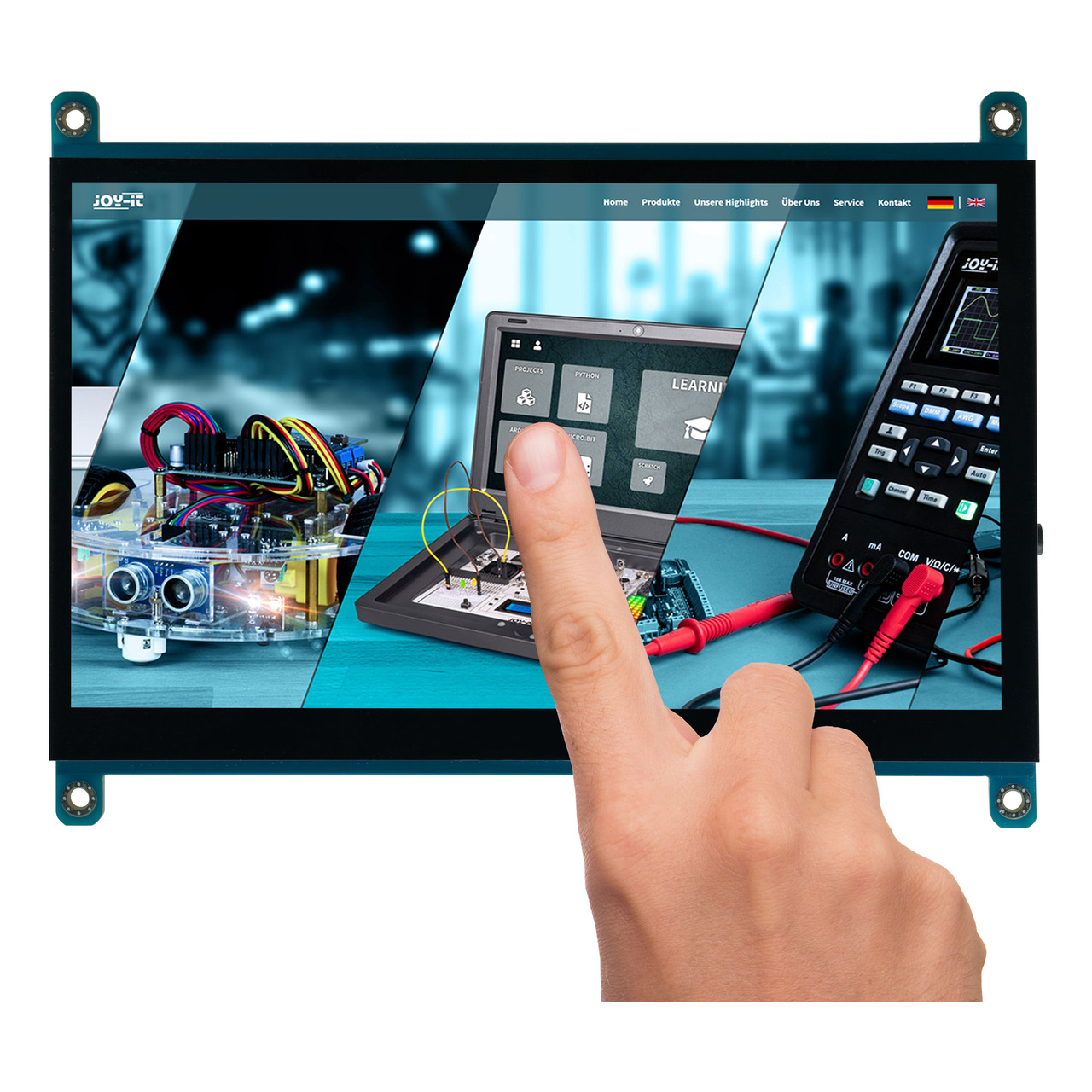 Joy-IT 17-78-cm-(7)-IPS-Touchscreen-Display  für Raspberry Pi- 1024-600 Pixel