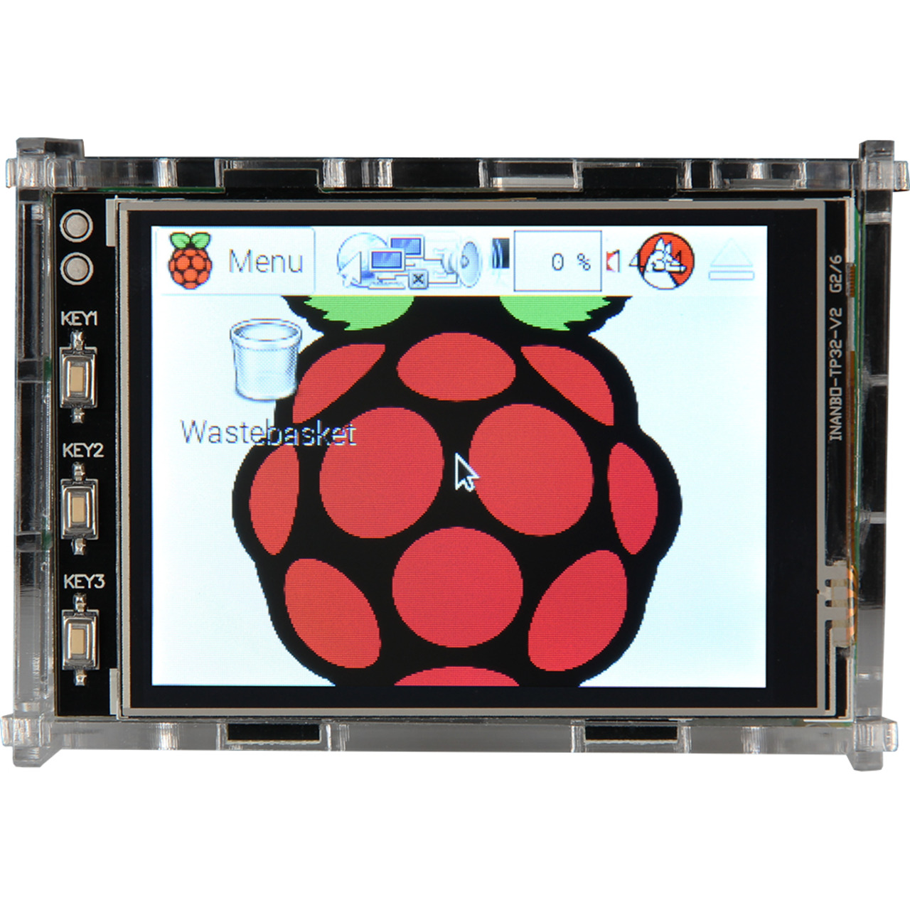 Joy-IT Acryl Gehäuse für Raspberry Pi und das 8-128-cm-(3-2)-Display