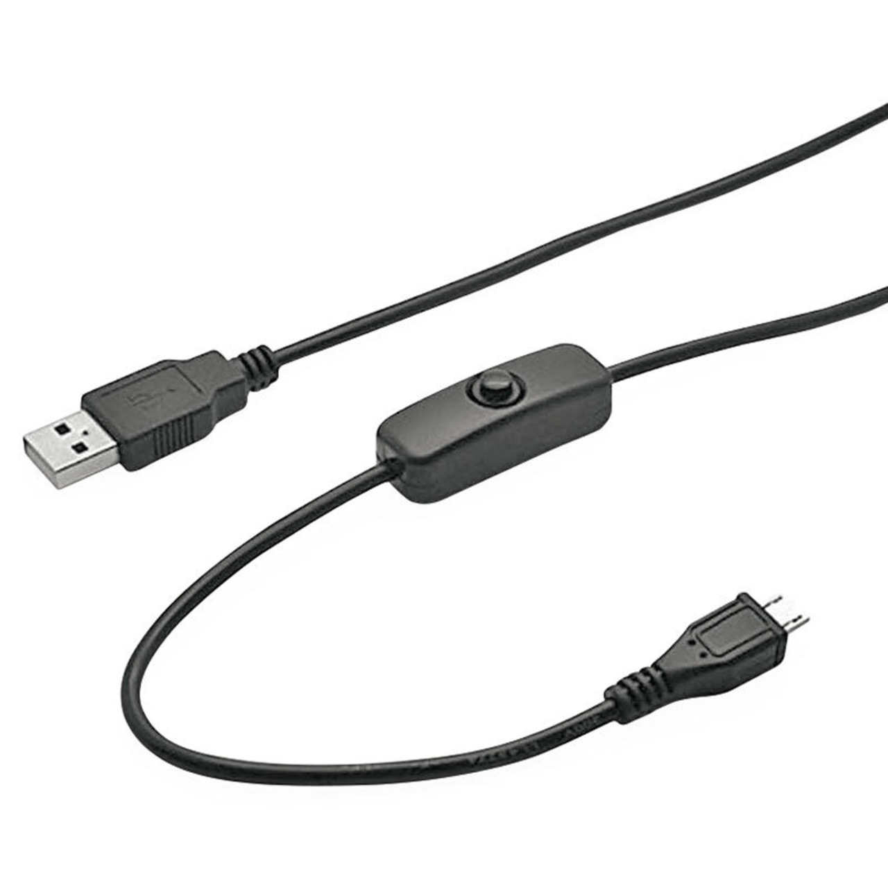 Joy-IT USB-Ladekabel mit Ein-Aus-Schalter- USB-Stecker(Typ A) auf micro-USB-Stecker- schwarz- 1-5 m