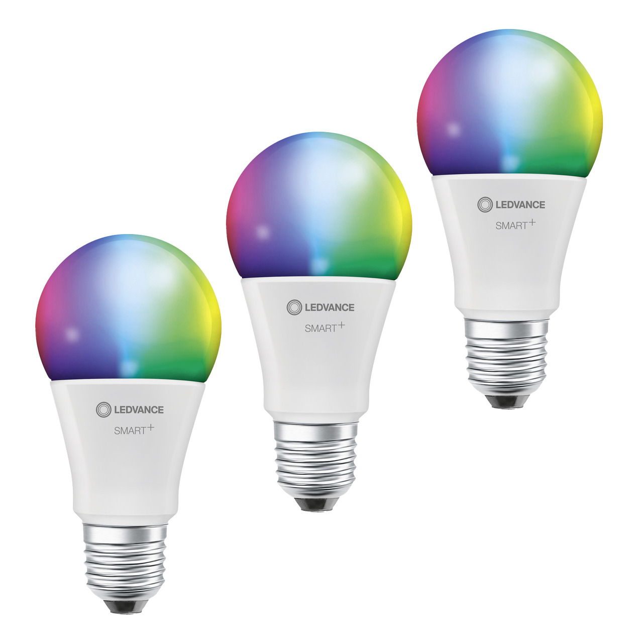 LEDVANCE 3er-Set SMART+ WiFi 9-W-LED-Lampe A60- E27- 806 lm- RGBW- 2700-6500 K- dimmbar- Alexa- App unter Beleuchtung