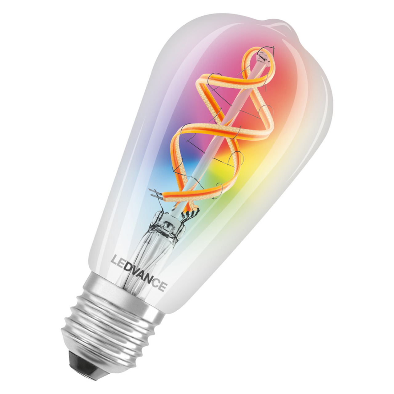 LEDVANCE SMART+ WiFi 4-5-W-LED-Lampe EDISON- E27- 300 lm- RGBW- 2700-6500 K- dimmbar- Alexa- App unter Beleuchtung