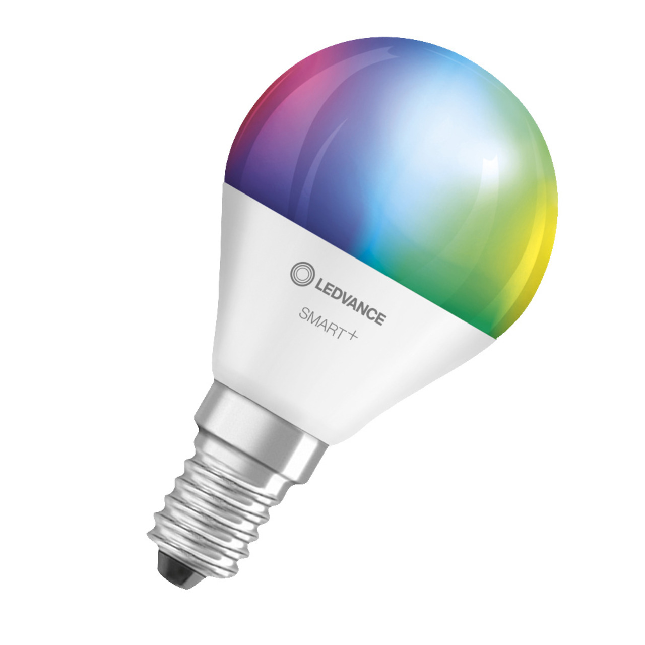 LEDVANCE SMART+ WiFi 4-9-W-LED-Lampe P40- E14- 470 lm- RGBW- 2700-6500 K- dimmbar- Alexa- App