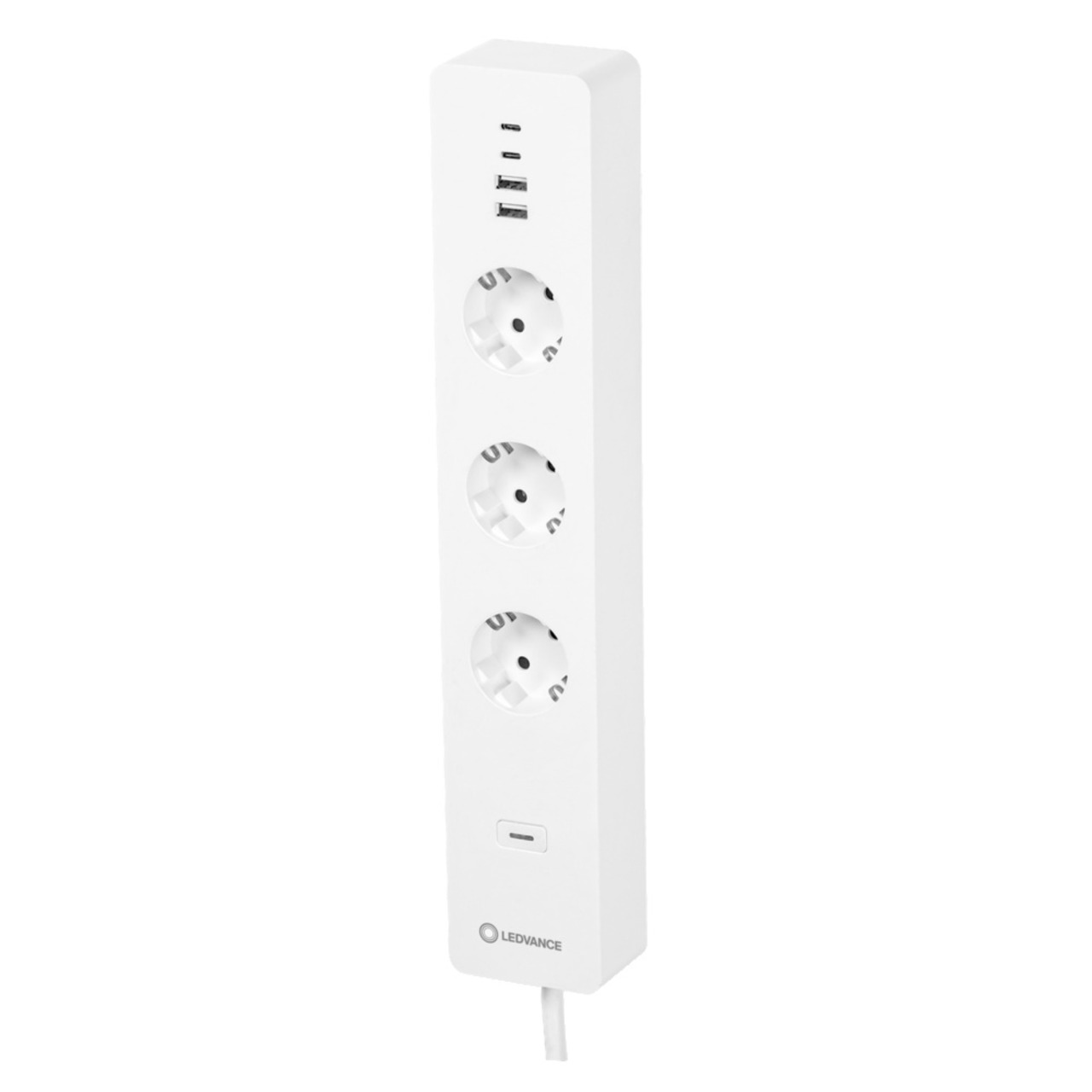 LEDVANCE SMART+ WiFi MULTI POWER SOCKET - Schalt-Mess-Steckdosenleiste- 4 USB-Ports- 3680 W - 16 A unter Beleuchtung