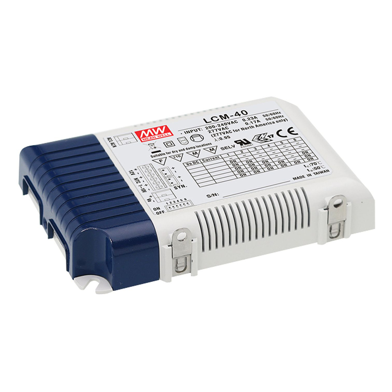 Mean Well LED-Netzteil LCM-40- 42W- 2-100V- IP20- dimmbar