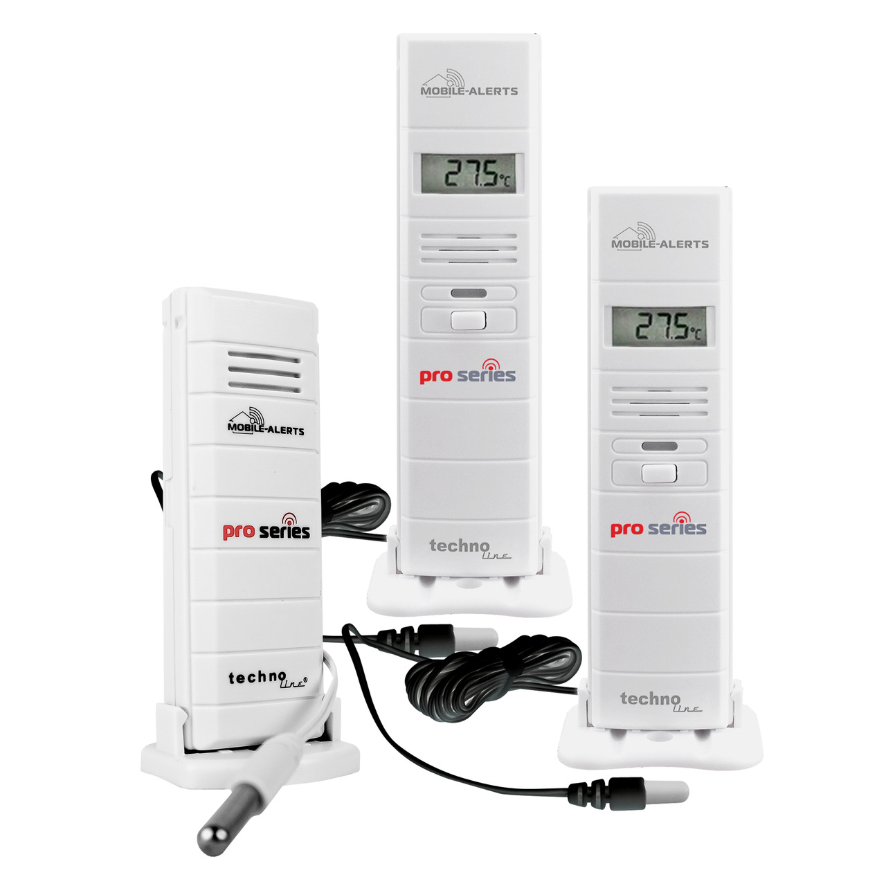 Mobile Alerts PRO-Sensoren-Spar-Set: 2 Sensor MA10320PRO- 1 Temperatursensor MA10120PRO