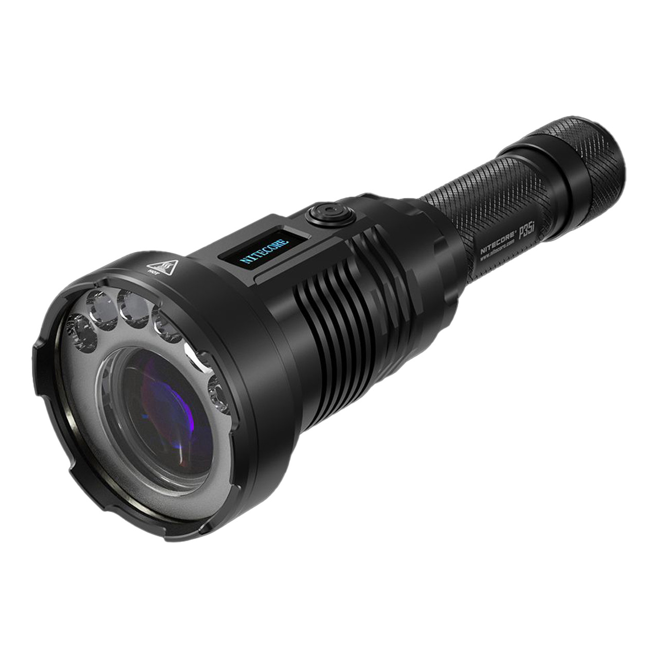 Nitecore LEP-Taschenlampe P35i- max- 3000 lm- bis zu 1650 m Leuchtweite- OLED-Display- IP68 unter Freizeit- und Outdoortechnik