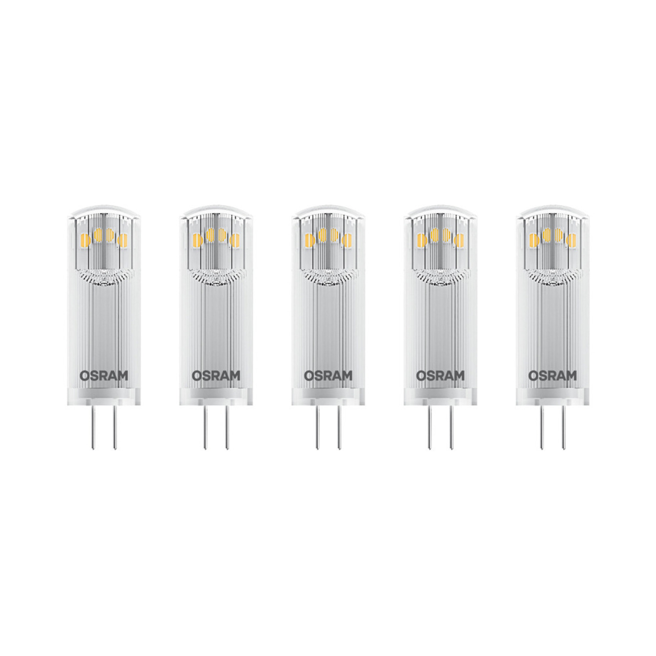 OSRAM 5er Pack 1-8-W-G4-LED-Lampen- warmweiss- 12 V AC