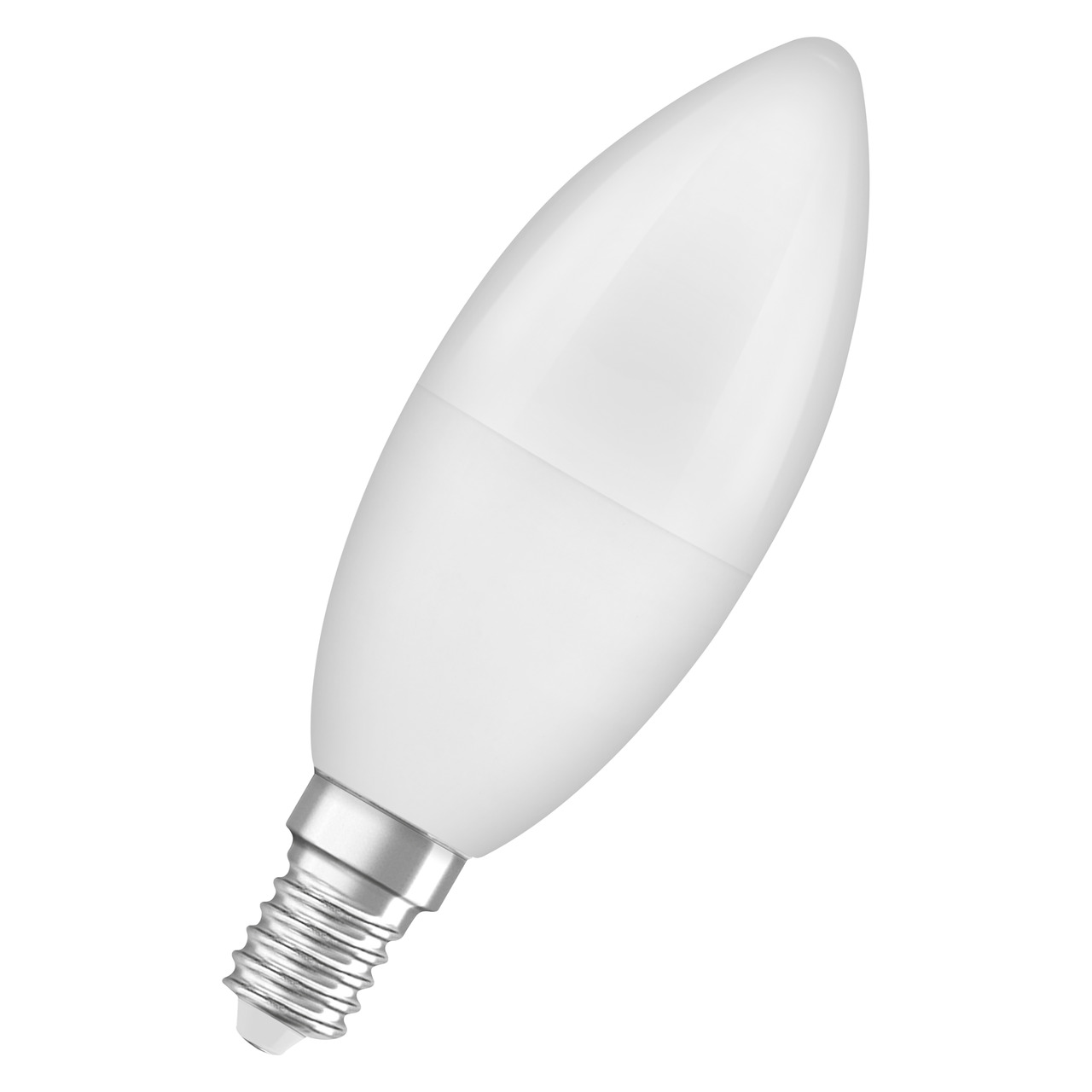 OSRAM 7-W-LED-Kerzenlampe- E14- 806 lm- warmweiss- matt unter Beleuchtung