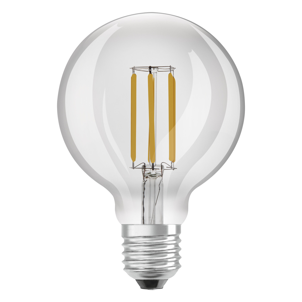 OSRAM Hocheffiziente 3-8-W-Filament-LED-Lampe GLOBE95- E27- 806 lm- warmweiss- 3000 K- EEK A unter Beleuchtung