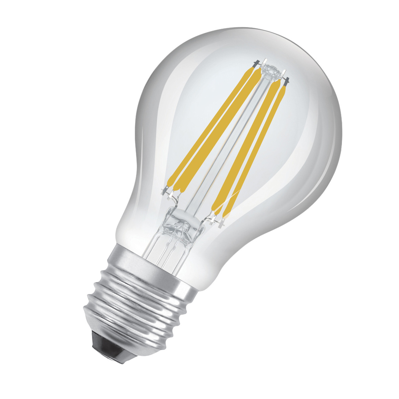 OSRAM Hocheffiziente 4-3-W-LED-Lampe SUPERSTAR+- E27- 806 lm- 2700 K- 187 lm-W- FIL- EEK B- dimmbar